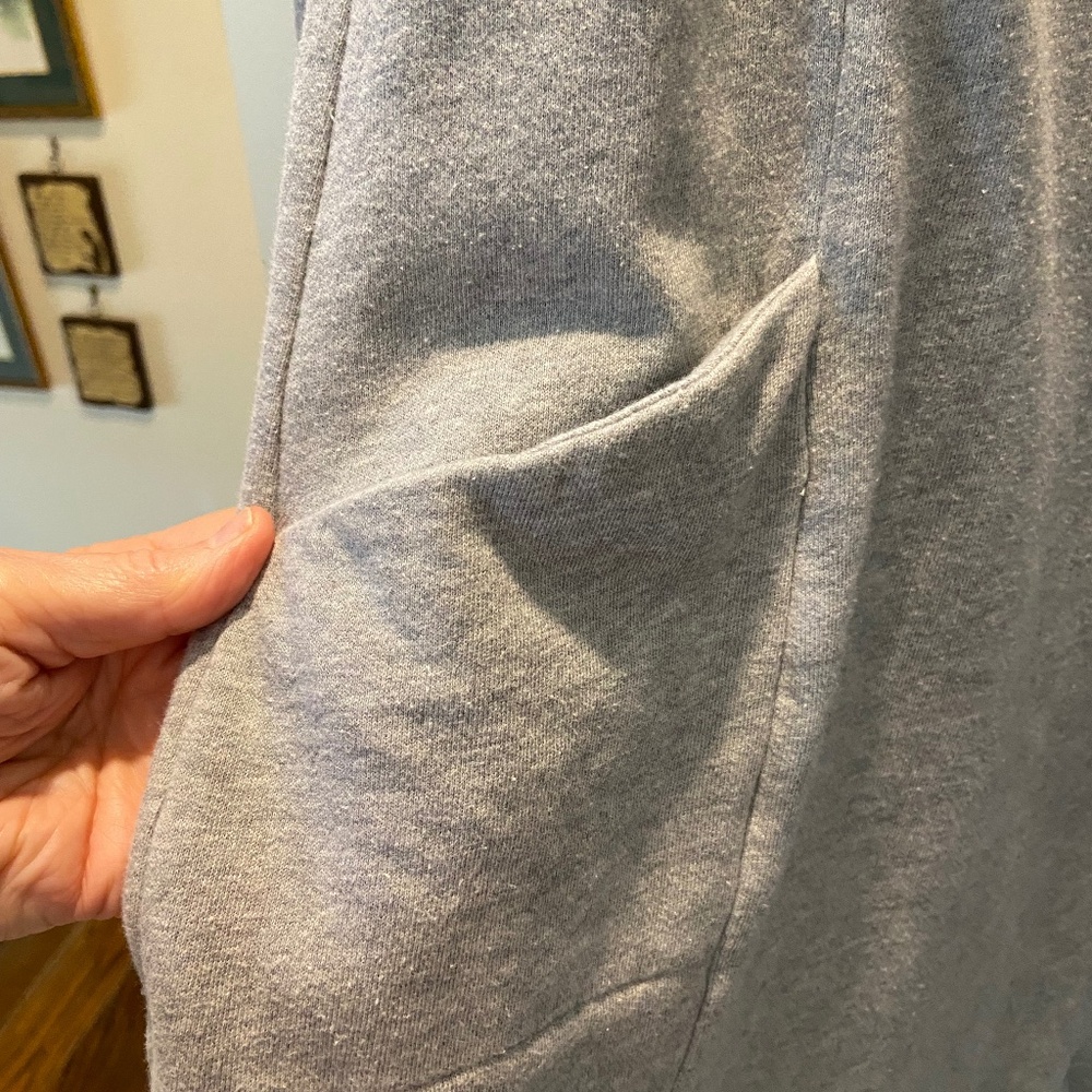 J Jill Light Grey Heather Sweatshirt Dress; Soft, Cozy; Long Sleeve; XSP; EUC - Picture 5 of 11